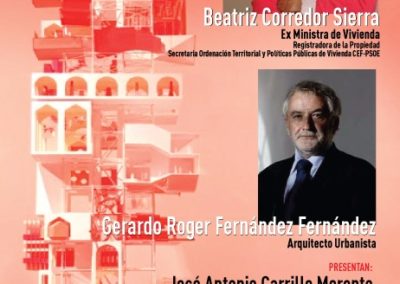 LA EX MINISTRA BEATRIZ CORREDOR PARTICIPARÁ EN UN COLOQUIO SOBRE PERSPECTIVAS DE LAS POLÍTICAS DE VIVIENDA Y SUELO EN ESPAÑA