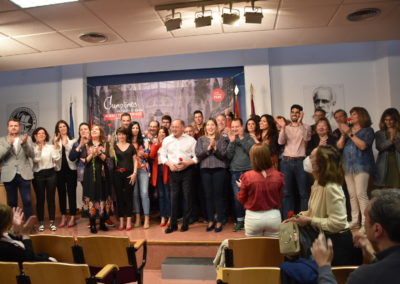 Asamblea Extraordinaria del PSOE donde se ha presentado la candidatura que acompañan a Emilio Sáez en las Elecciones Municipales de Mayo de 2023