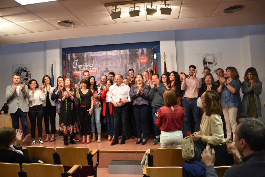 Asamblea Extraordinaria del PSOE donde se ha presentado la candidatura que acompañan a Emilio Sáez en las Elecciones Municipales de Mayo de 2023