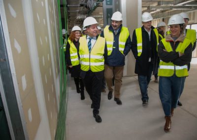 Page visita las obras del Hospital de Albacete