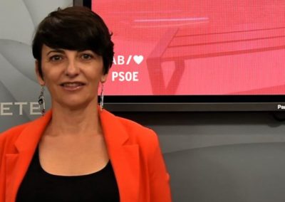 Nuestra concejala Ana Albaladejo Garcia ha criticado la caducidad del expediente sancionador dictada por el Gobierno del PP al Ayuntamiento de Aguas Nuevas por cortar sin cumplir la normativa municipal más de 500 árboles en el camino de Melegriz.