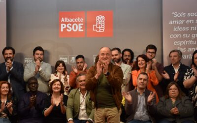 Emilio Saez Cruz, reelegido secretario general del Partido Socialista Obrero Español en la ciudad de Albacete.